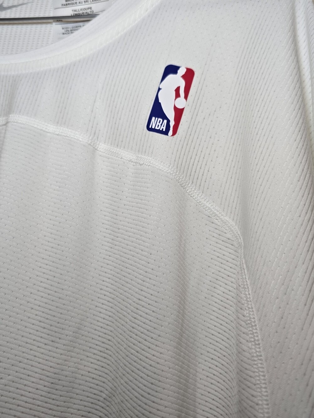 Men's NBA Team/Player Issue Nike Pro HyperCool T-Shirt 880810-100 Sz 2XL-TALL,LT - Picture 3 of 7